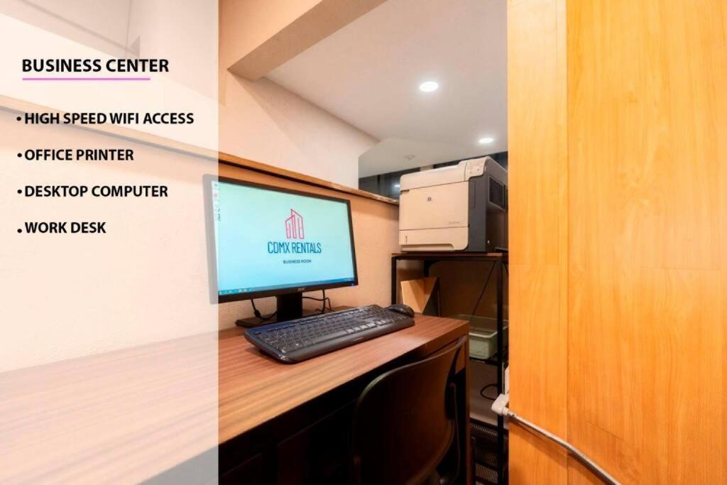2ph Large 2brm 3 Bath Ac Private Terrace * Mexico City